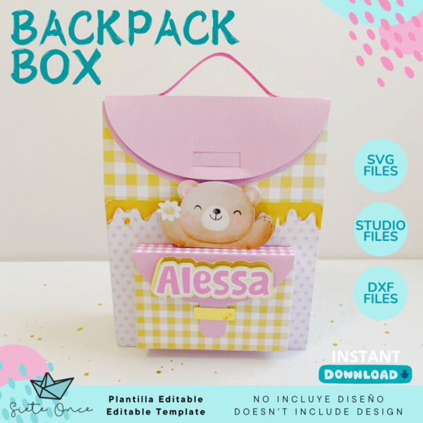 Caja Mochila Infantil - Imagen 2