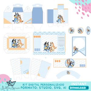 Kit Digital Imprimible BLUEY NIÑO